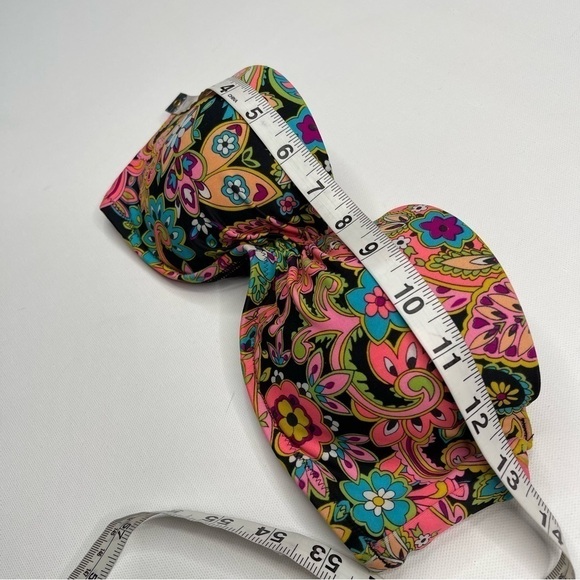 Victoria’s Secret Bra Bikini Top Swimsuit Vacation Beach Floral Neon Boho Resort - Picture 4 of 9